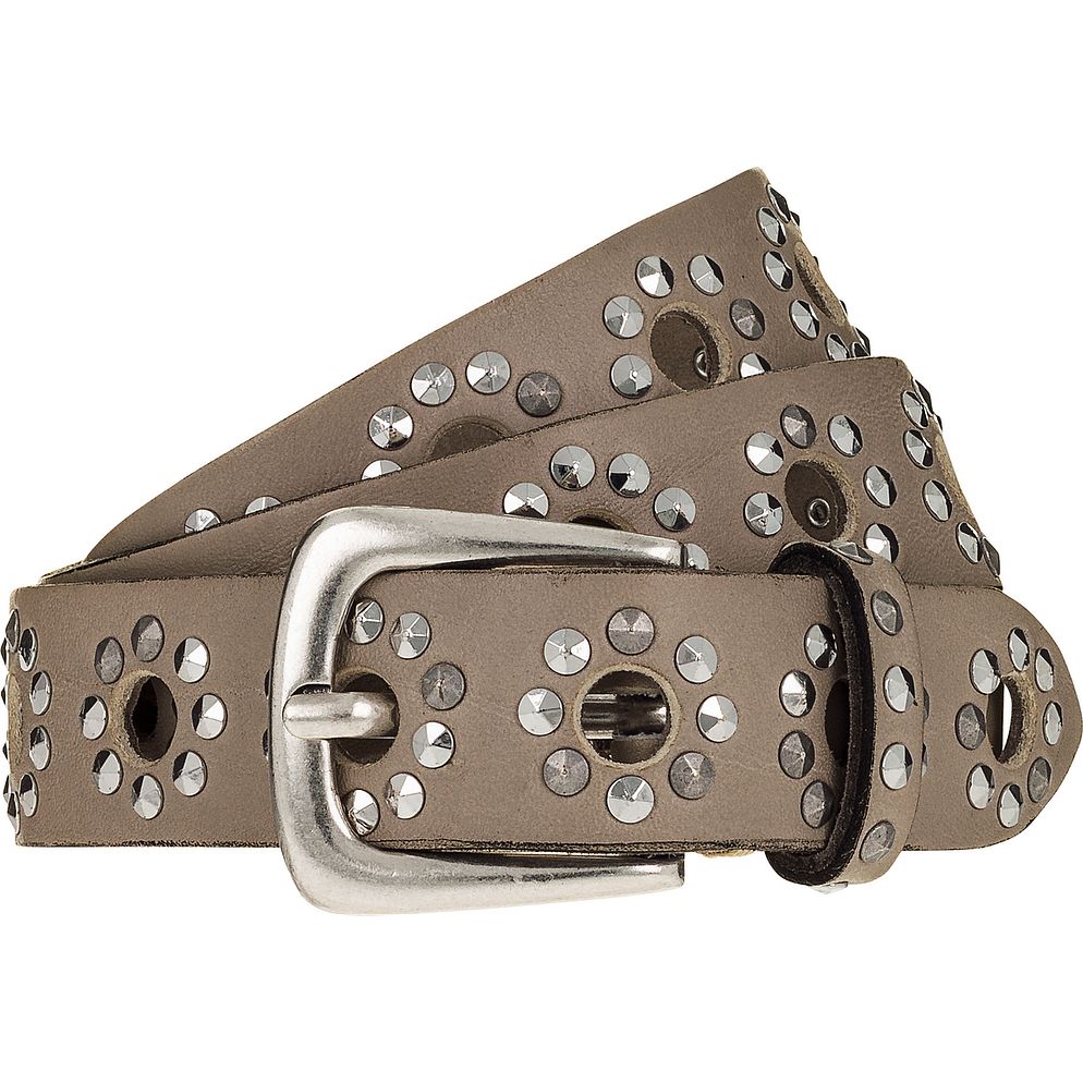 b.belt Cintura con borchie Vera Pelle