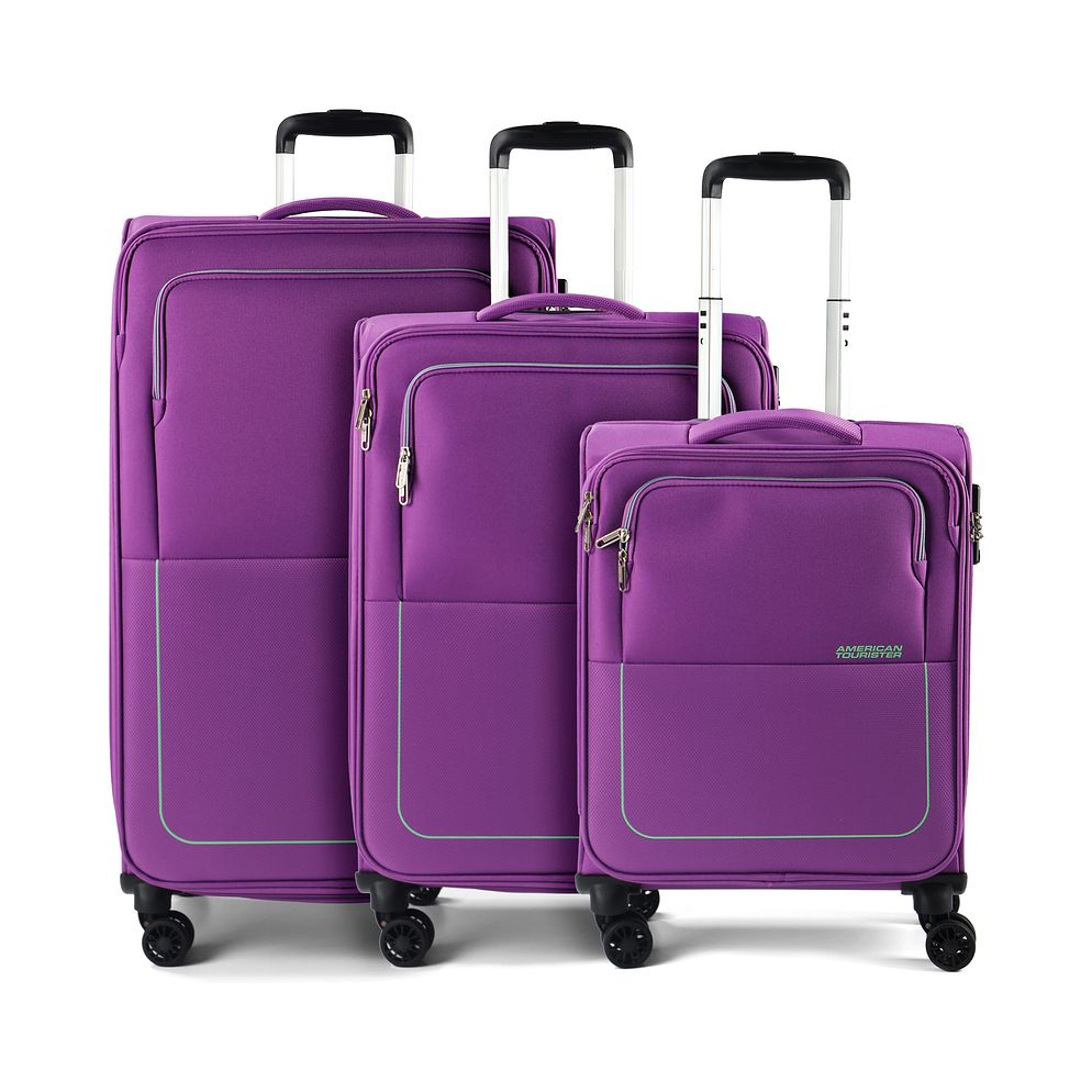 American Tourister Air Wave 4-hjulig Resväskeset 3-delad med expansionsveck American Tourister Air Wave 4-hjulig Resväskeset 3-delad med expansionsveck