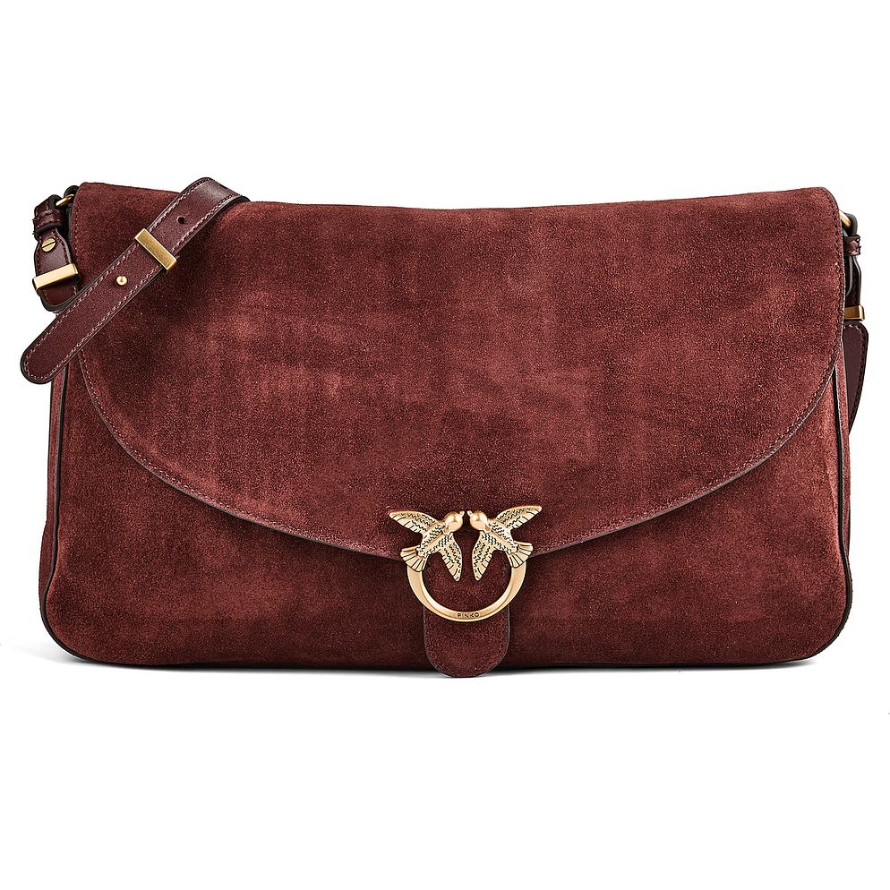 PINKO Love Satchel Big Borsa a tracolla Vera Pelle 35 cm PINKO Love Satchel Big Borsa a tracolla Vera Pelle 35 cm