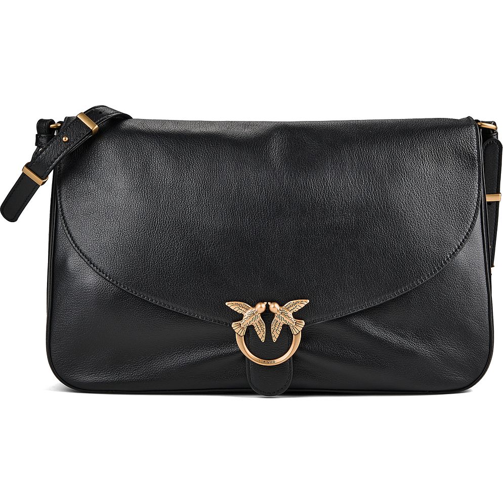 PINKO Love Satchel Big Borsa a tracolla Vera Pelle 36 cm PINKO Love Satchel Big Borsa a tracolla Vera Pelle 36 cm