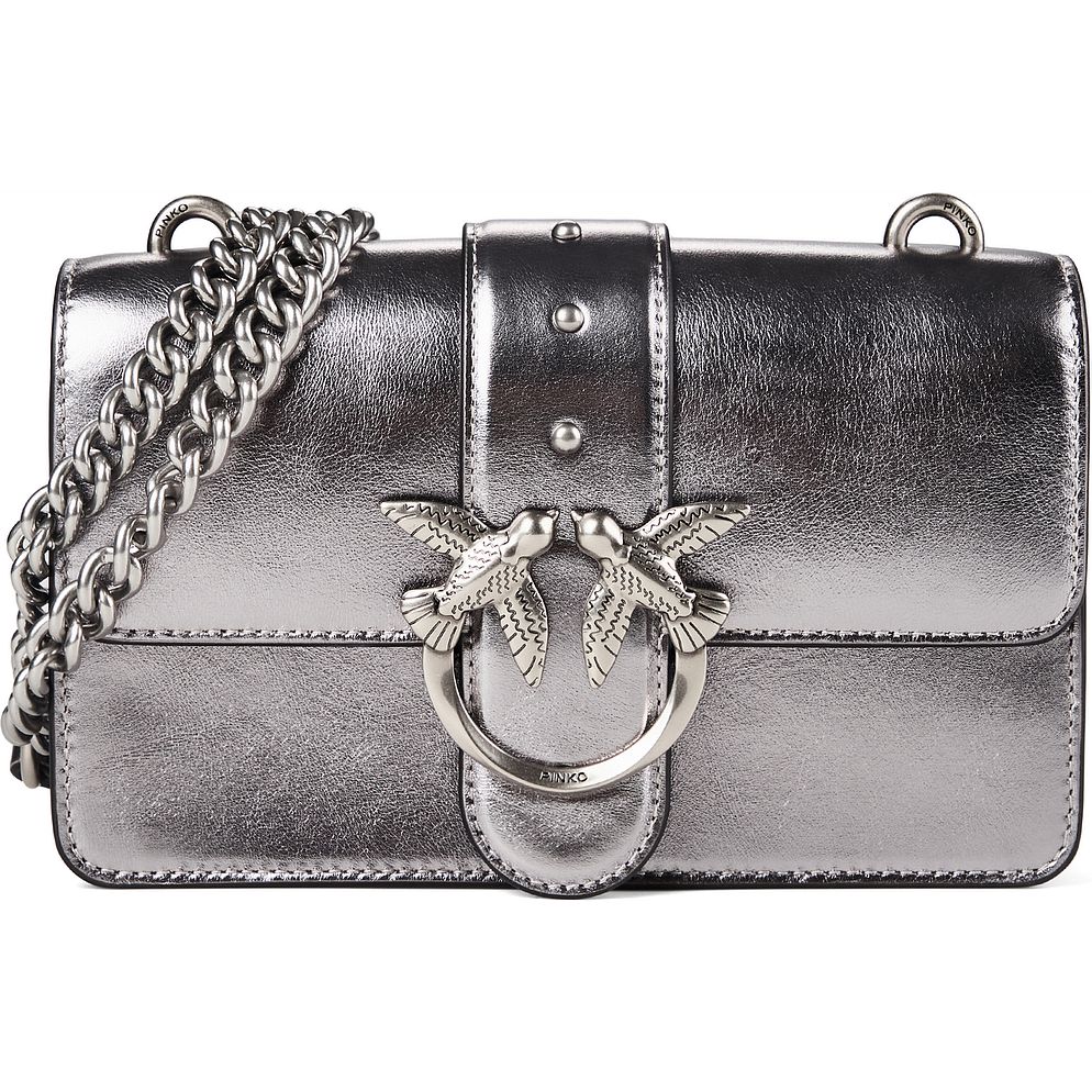 PINKO Love One Mini Borsa a tracolla Vera Pelle 20 cm PINKO Love One Mini Borsa a tracolla Vera Pelle 20 cm