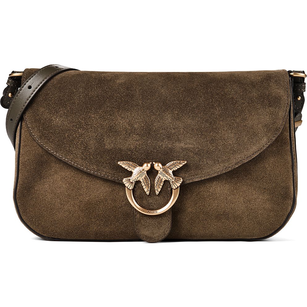 PINKO Love Satchel Classic Bolso bandolera Piel natural 27 cm PINKO Love Satchel Classic Bolso bandolera Piel natural 27 cm