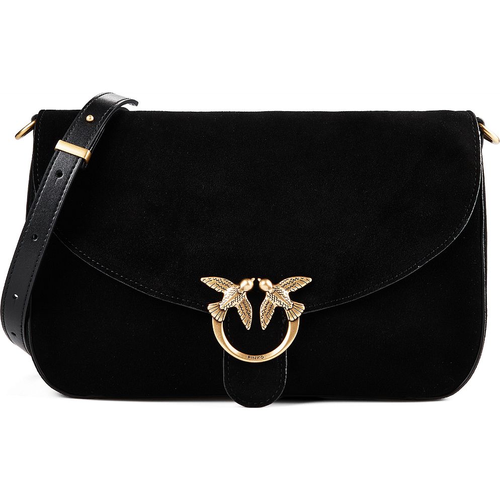 PINKO Love Satchel Classic Borsa a tracolla Vera Pelle 27 cm PINKO Love Satchel Classic Borsa a tracolla Vera Pelle 27 cm