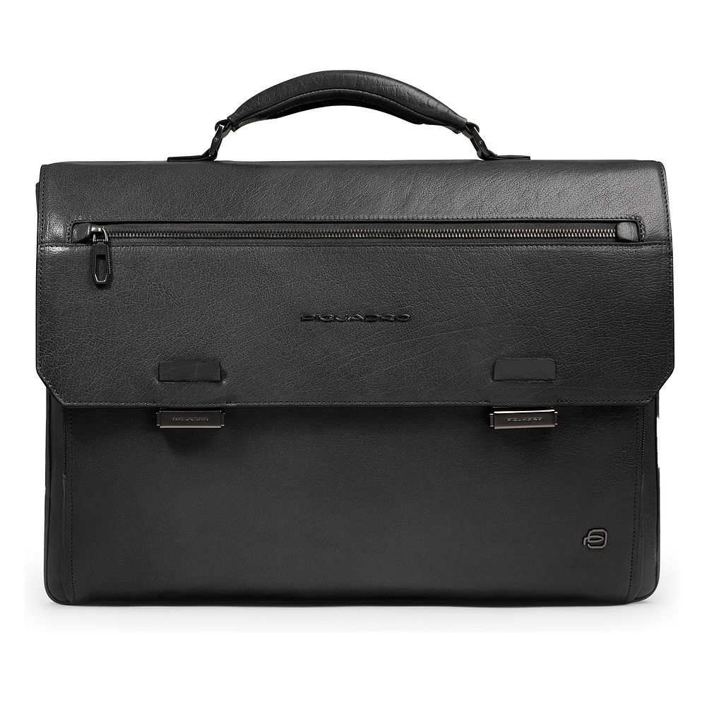 Piquadro Solm Cartella Vera Pelle 42 cm Vano porta PC Piquadro Solm Cartella Vera Pelle 42 cm Vano porta PC
