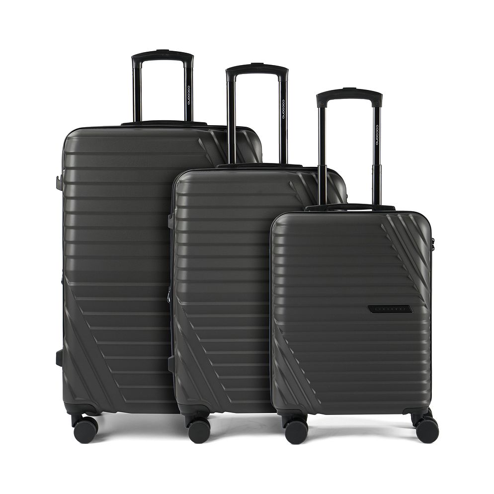 cocoono Larnaka 4 ruote Set di valigie 3 pezzi espandibile cocoono Larnaka 4 ruote Set di valigie 3 pezzi espandibile