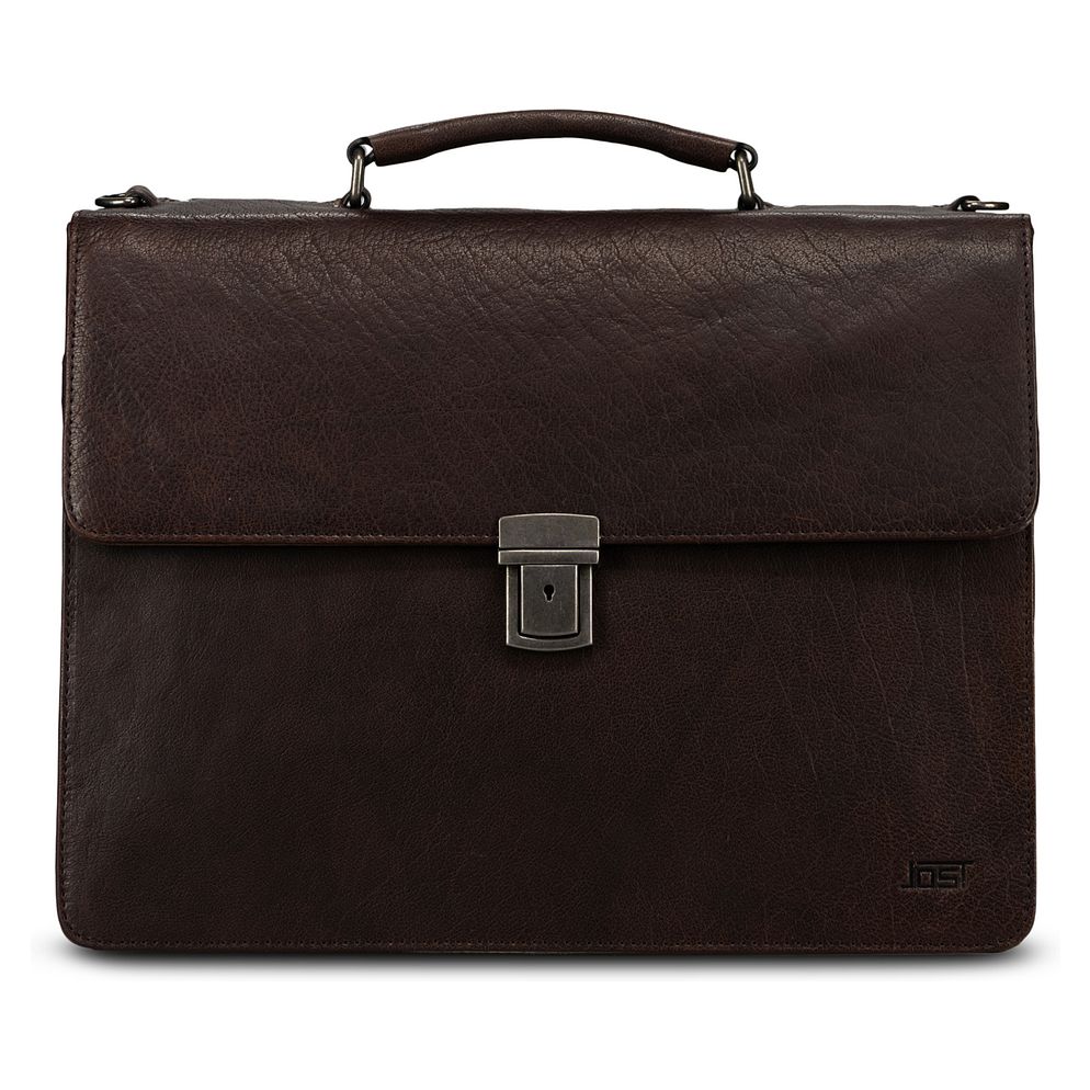 Jost Glasgow Portfölj RFID-skydd Läder 40 cm Laptopfack Jost Glasgow Portfölj RFID-skydd Läder 40 cm Laptopfack