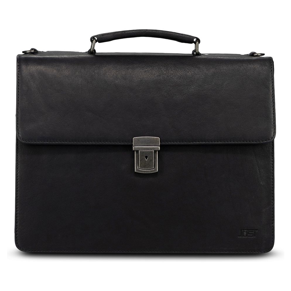 Jost Glasgow Portfölj RFID-skydd Läder 40 cm Laptopfack Jost Glasgow Portfölj RFID-skydd Läder 40 cm Laptopfack
