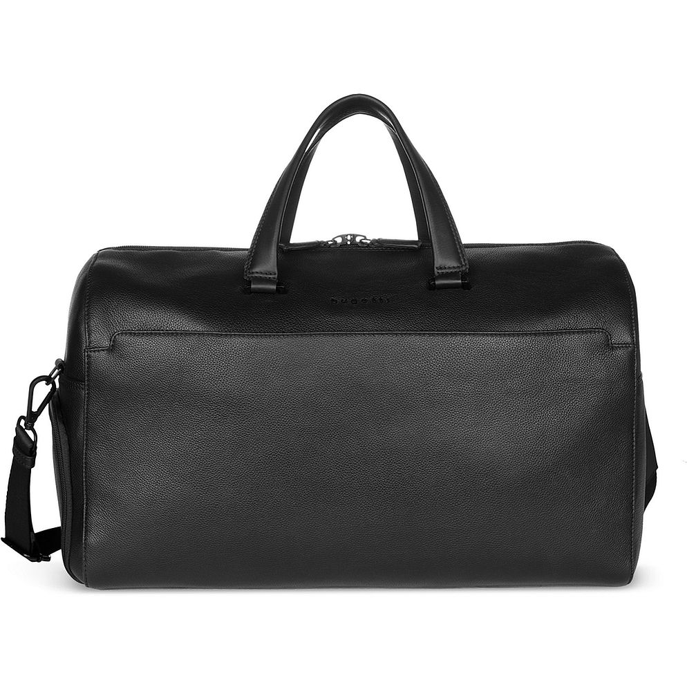 bugatti Black Borsa da viaggio Weekender Vera Pelle 50 cm bugatti Black Borsa da viaggio Weekender Vera Pelle 50 cm