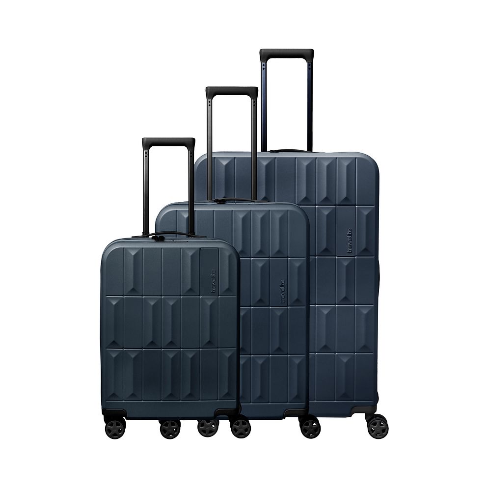 Travelite Panello 4 ruote Set di valigie 3 pezzi