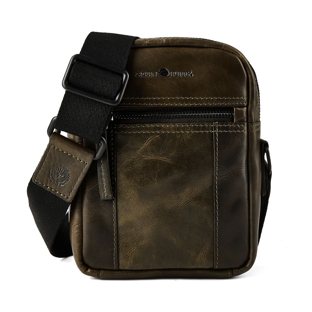 Greenburry Newport Bolsa banderola Mini Bag Piel natural 18 cm