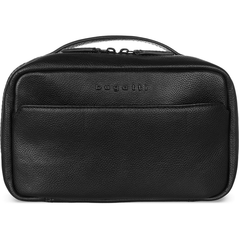 bugatti Black Borsa da toilette Vera Pelle 21 cm bugatti Black Borsa da toilette Vera Pelle 21 cm