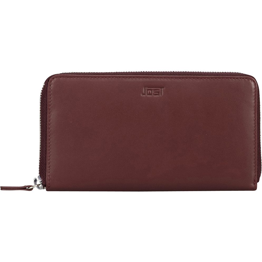 Jost Arva Portafoglio Protezione RFID Vera Pelle 19 cm Jost Arva Portafoglio Protezione RFID Vera Pelle 19 cm