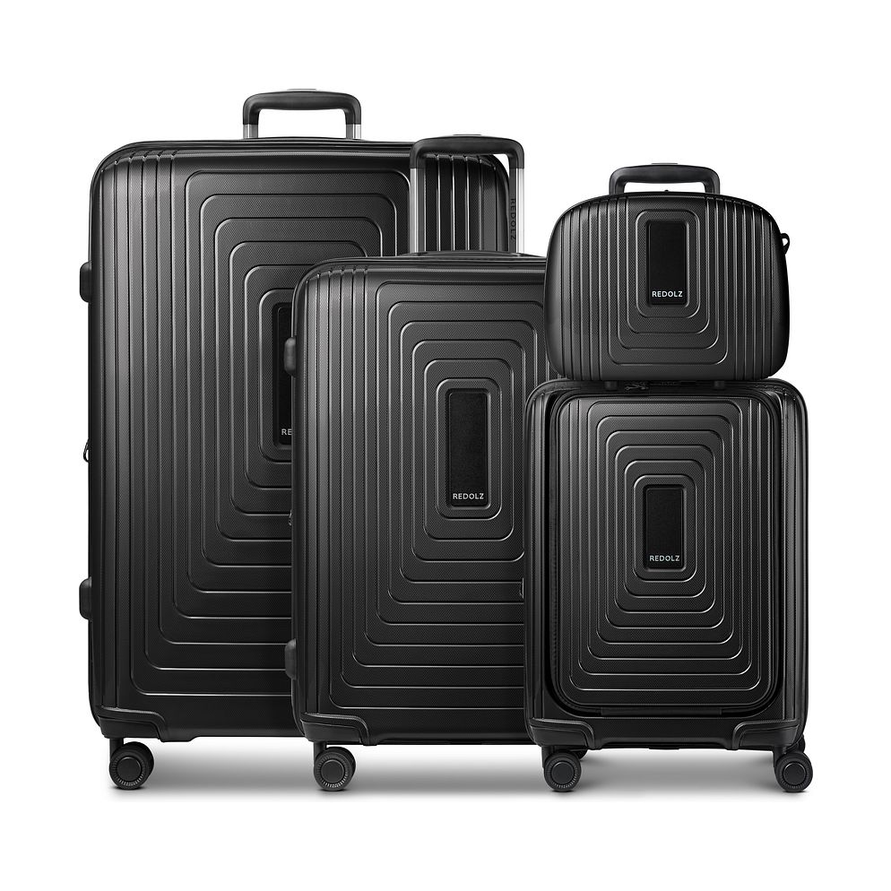 Redolz Essentials14 Set di valigie a 4 ruote Astuccio, 4 pezzi, con scomparto espandibile per laptop Redolz Essentials14 Set di valigie a 4 ruote Astuccio, 4 pezzi, con scomparto espandibile per laptop