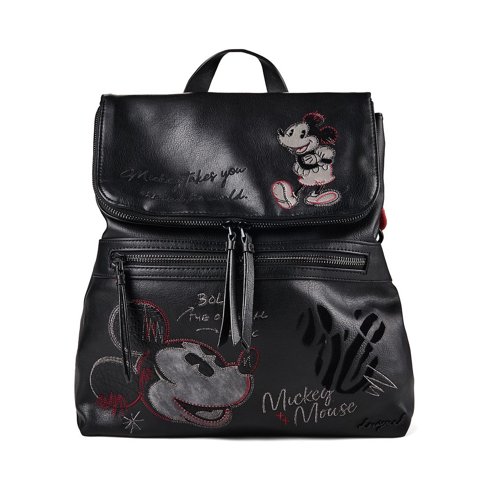Desigual Mickey Face Bolsos mochila 33 cm