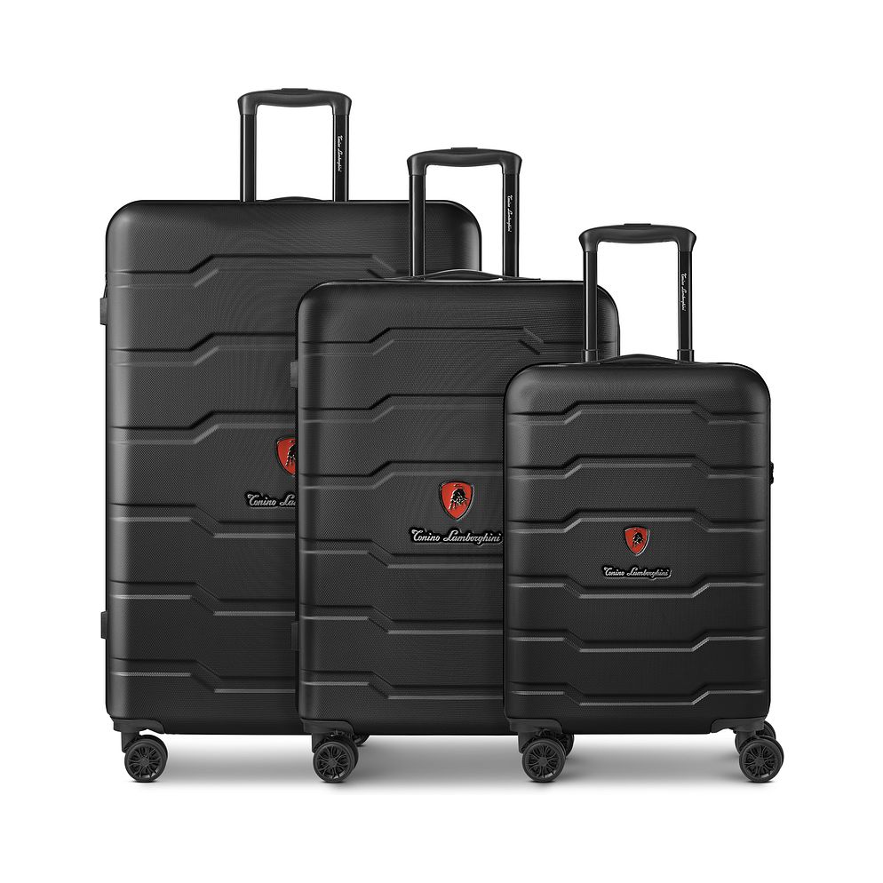 Tonino Lamborghini Bologna 4 ruote Set di valigie 3 pezzi Tonino Lamborghini Bologna 4 ruote Set di valigie 3 pezzi