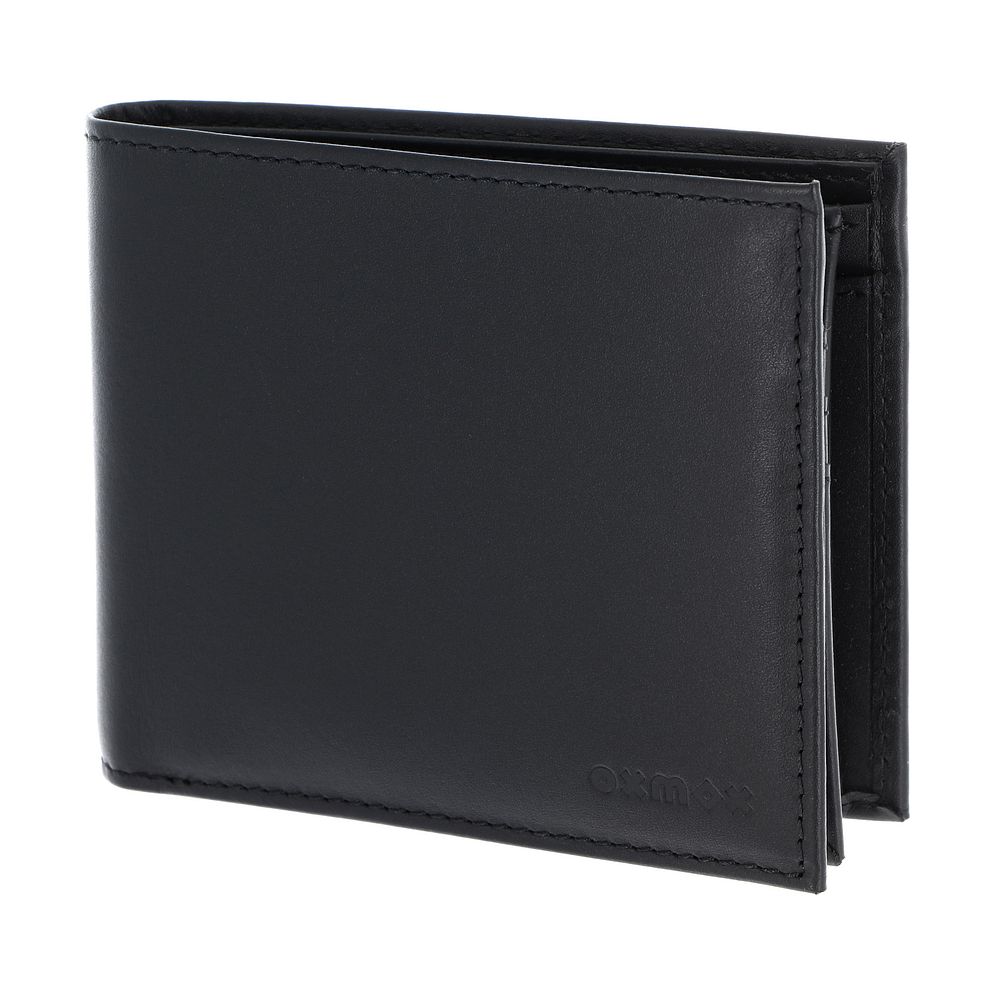 oxmox Leather Portafoglio Protezione RFID Vera Pelle 12 cm