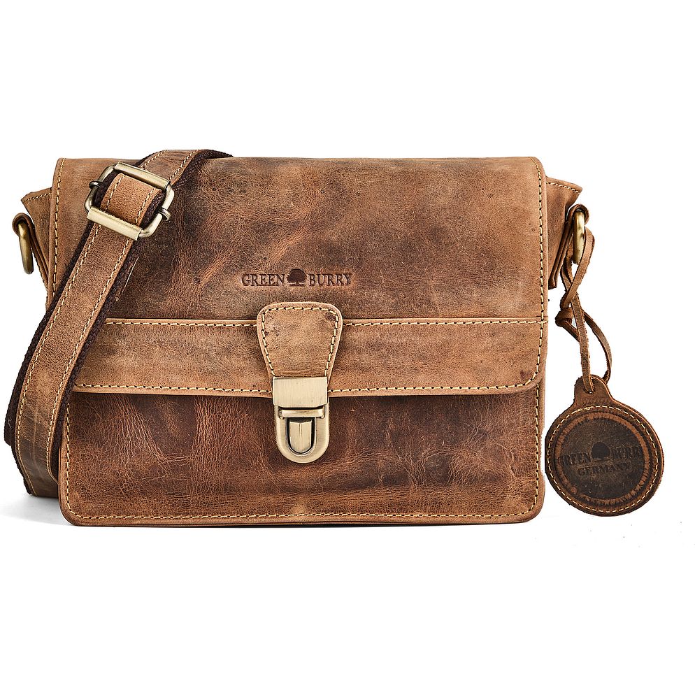 Greenburry Vintage Borsa a tracolla Vera Pelle 22 cm Greenburry Vintage Borsa a tracolla Vera Pelle 22 cm