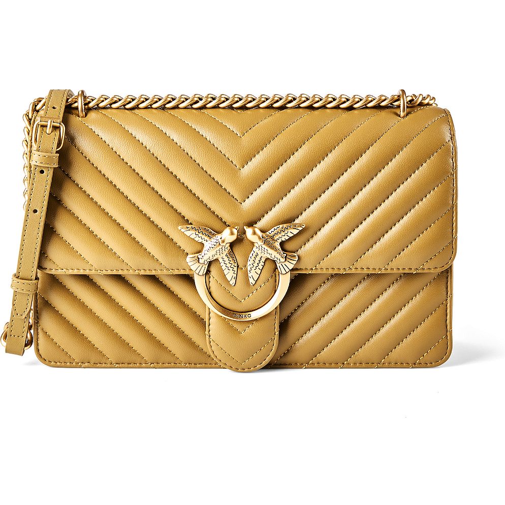 PINKO Love One Borsa a tracolla Vera Pelle 26.5 cm PINKO Love One Borsa a tracolla Vera Pelle 26.5 cm