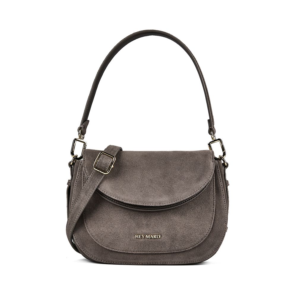 Hey Marly Big Sister Suede Borsa a spalla S Vera Pelle 25 cm Hey Marly Big Sister Suede Borsa a spalla S Vera Pelle 25 cm