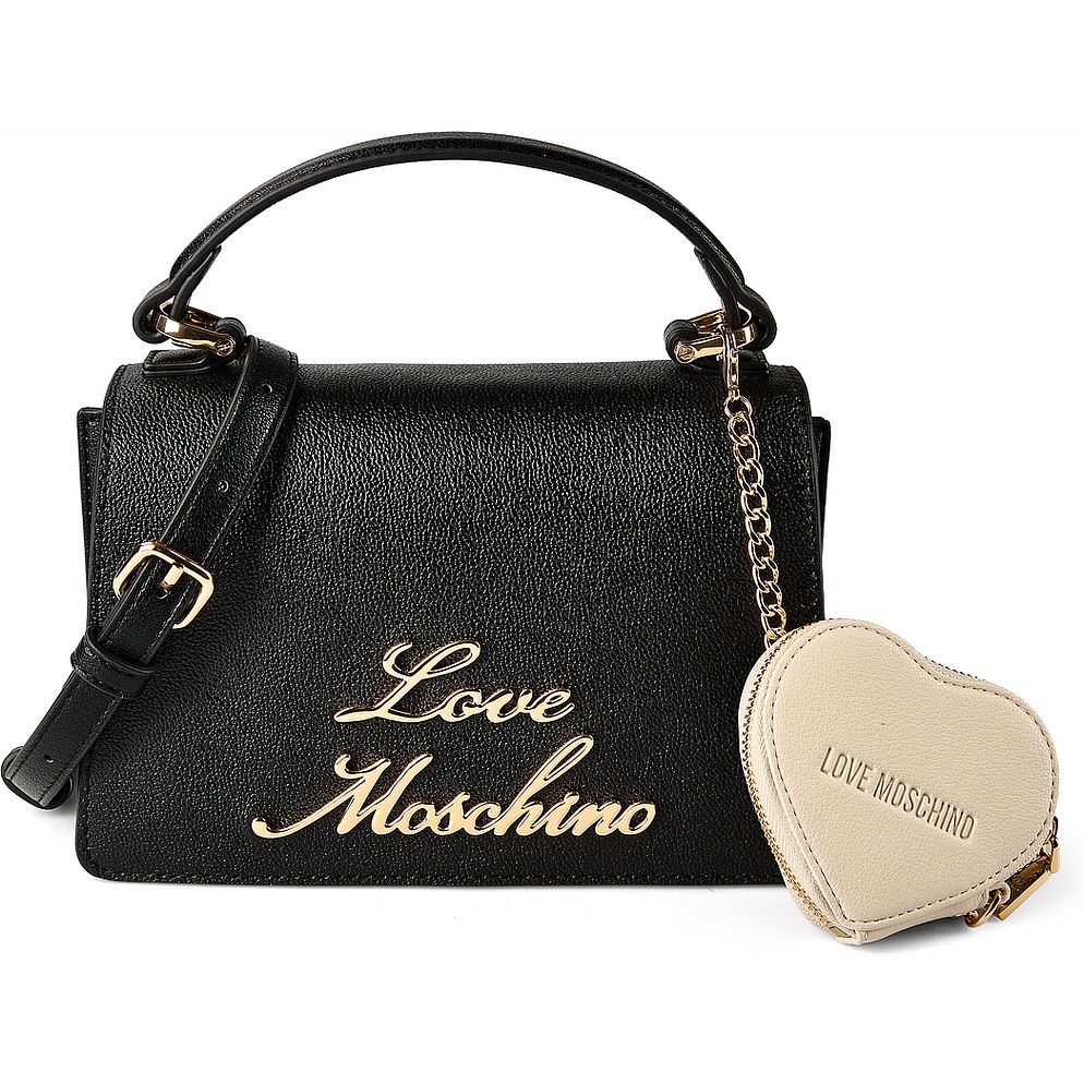 Love Moschino Heart Charm Borsetta Vera Pelle 21 cm Love Moschino Heart Charm Borsetta Vera Pelle 21 cm