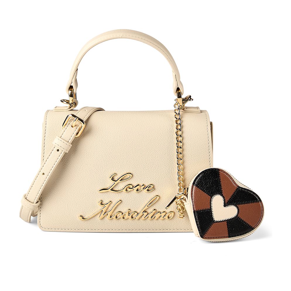 Love Moschino Heart Charm Borsetta Vera Pelle 21 cm