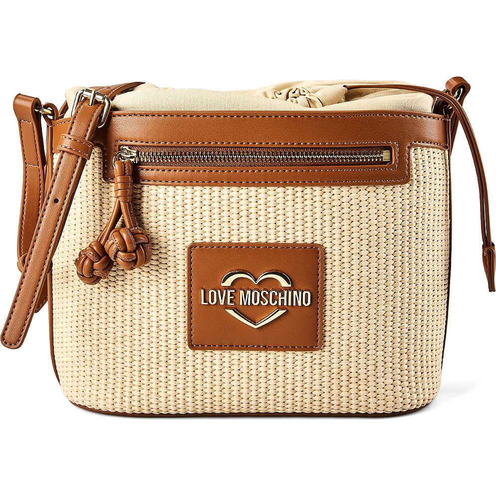 Love Moschino Straw Chic Borsa secchiello 24 cm