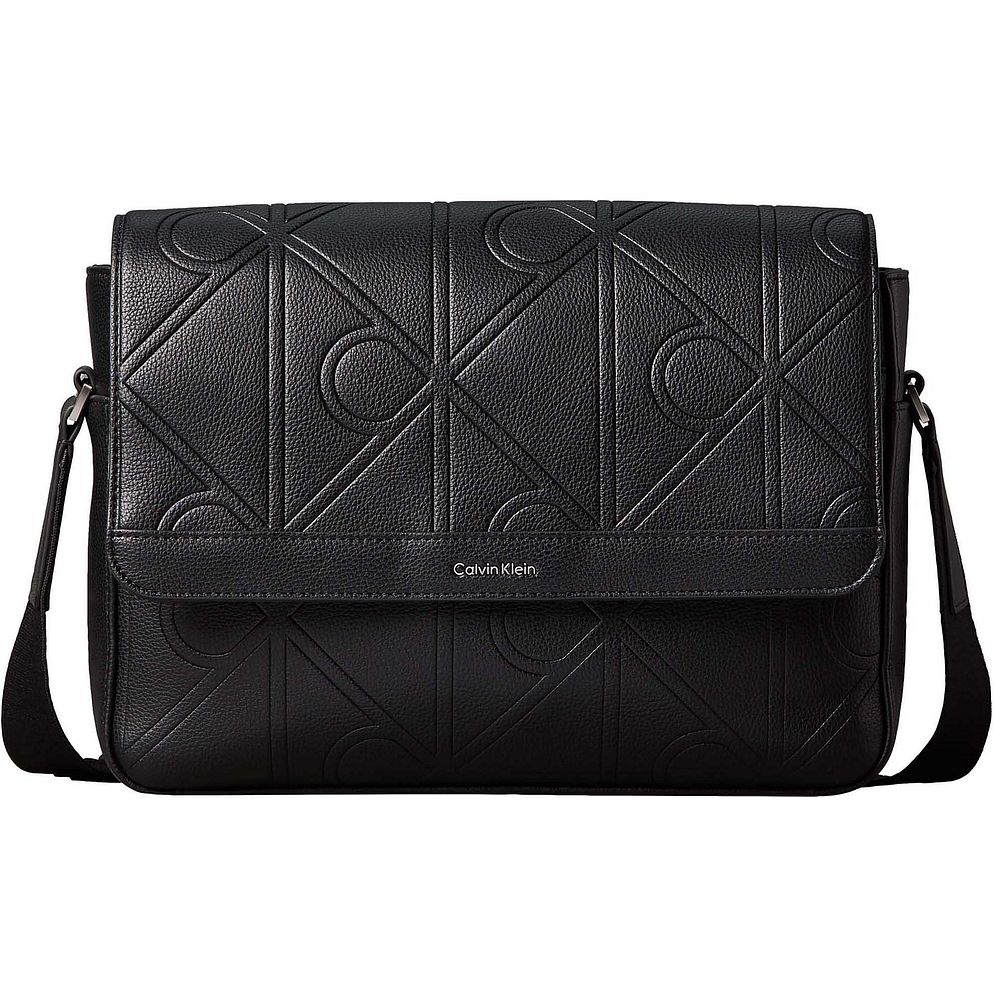 Calvin Klein Embossed Borsa messenger 30 cm Calvin Klein Embossed Borsa messenger 30 cm