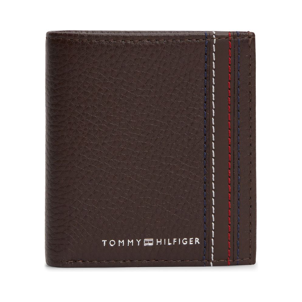 Tommy Hilfiger TH Central Portafoglio Vera Pelle 10 cm Tommy Hilfiger TH Central Portafoglio Vera Pelle 10 cm
