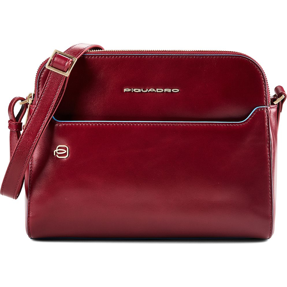 Piquadro Blue Square Borsa a tracolla Vera Pelle 26 cm