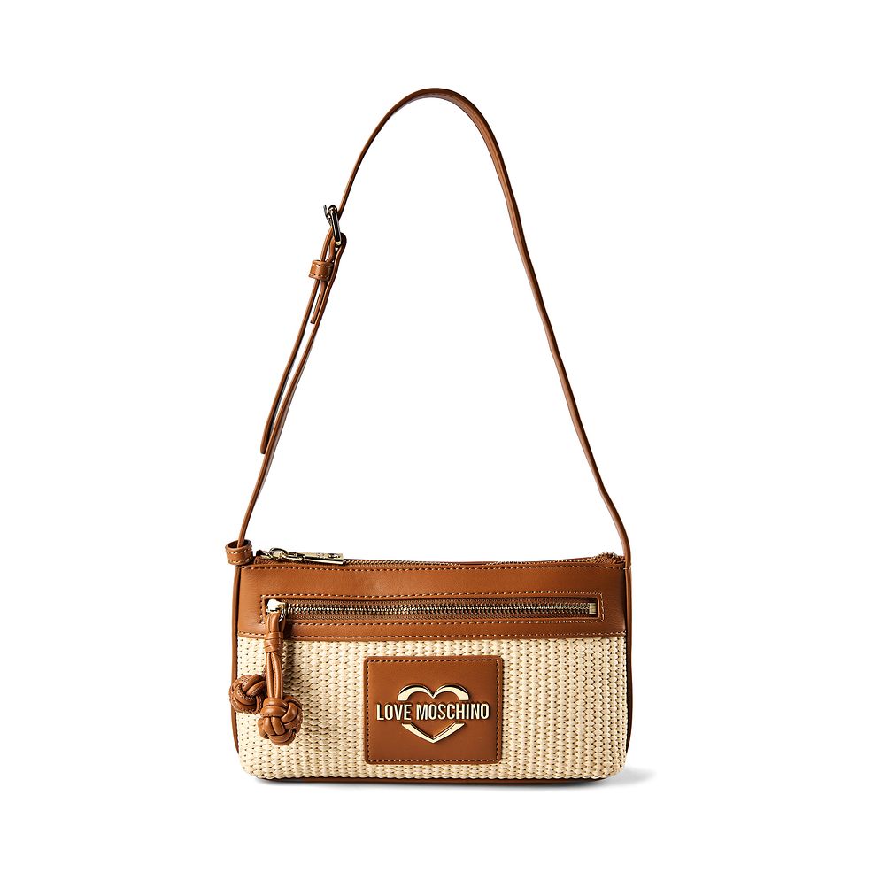 Love Moschino Straw Chic Borsa a spalla 25 cm