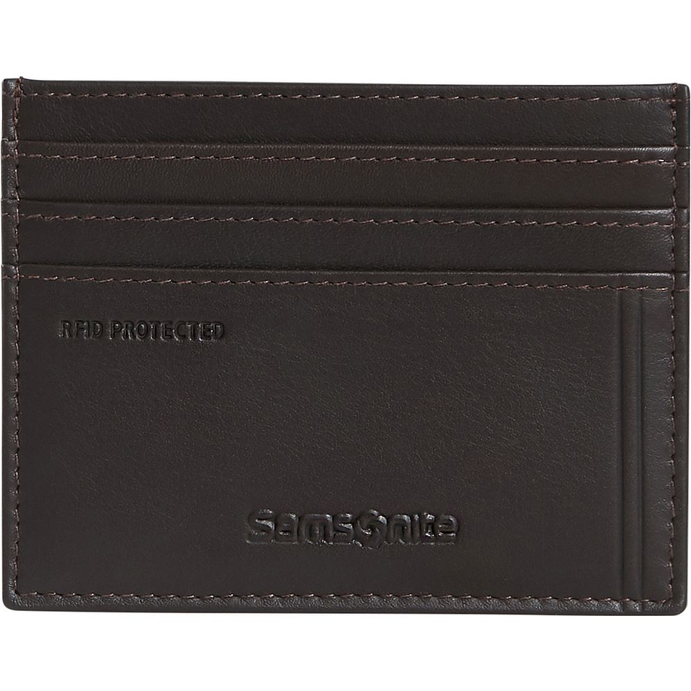Samsonite Attack 3.0 Custodia per carta di credito Protezione RFID Vera Pelle 10 cm