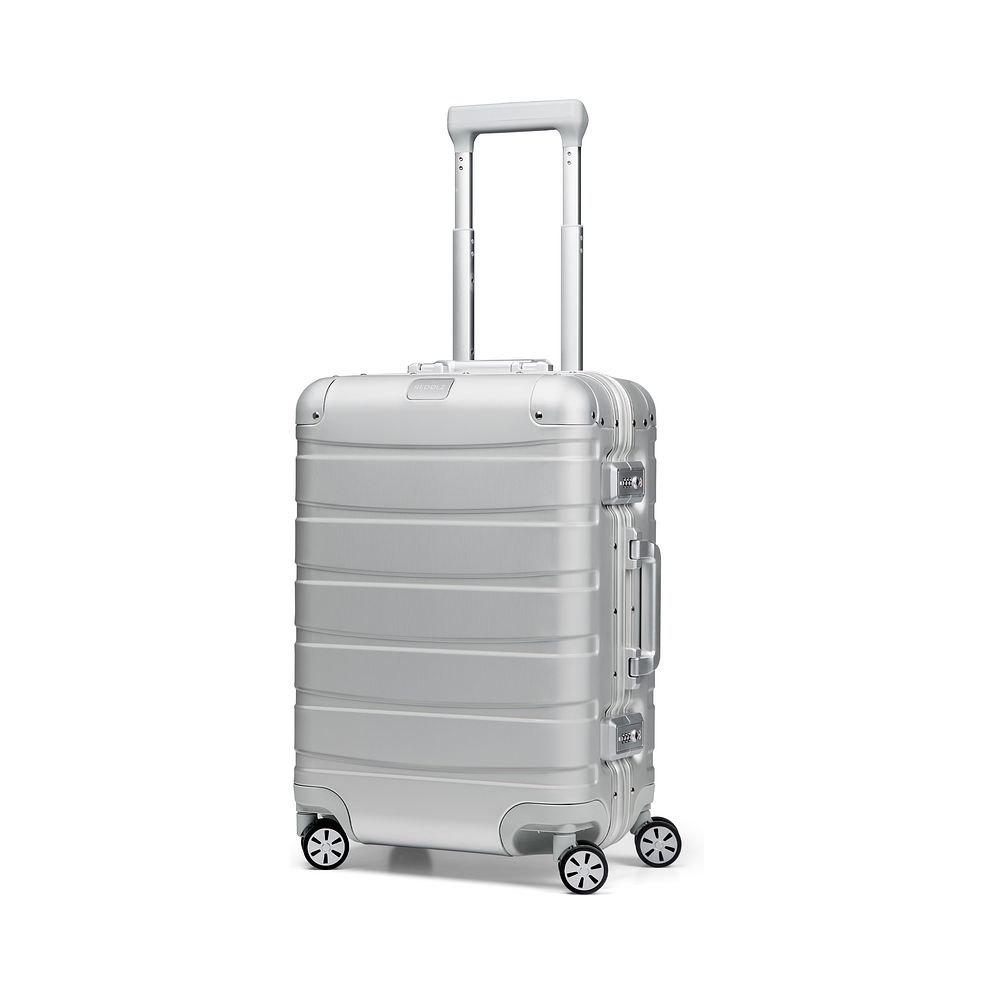 Redolz Trolley cabina Pro Alluminio a 4 ruote, modello S, in alluminio, 55 cm Redolz Trolley cabina Pro Alluminio a 4 ruote, modello S, in alluminio, 55 cm