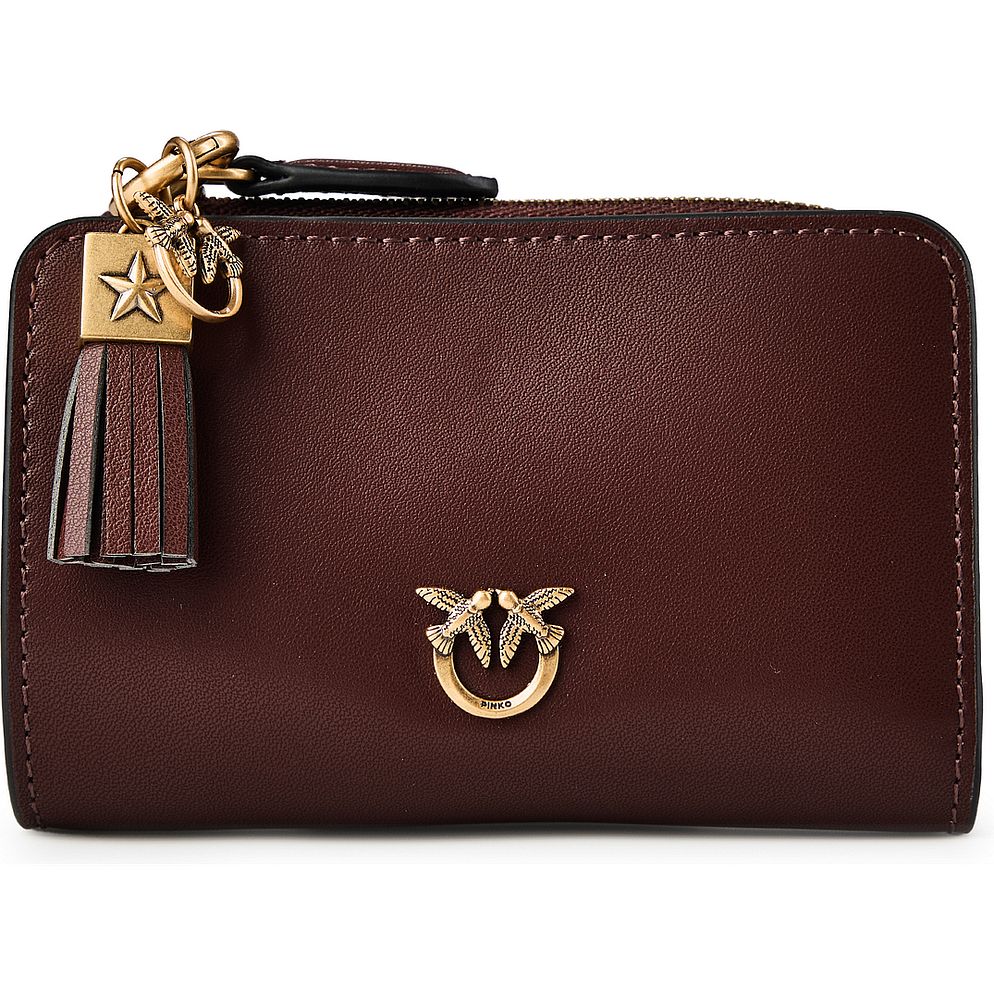 PINKO Love Wallet Portafoglio Vera Pelle 12 cm PINKO Love Wallet Portafoglio Vera Pelle 12 cm