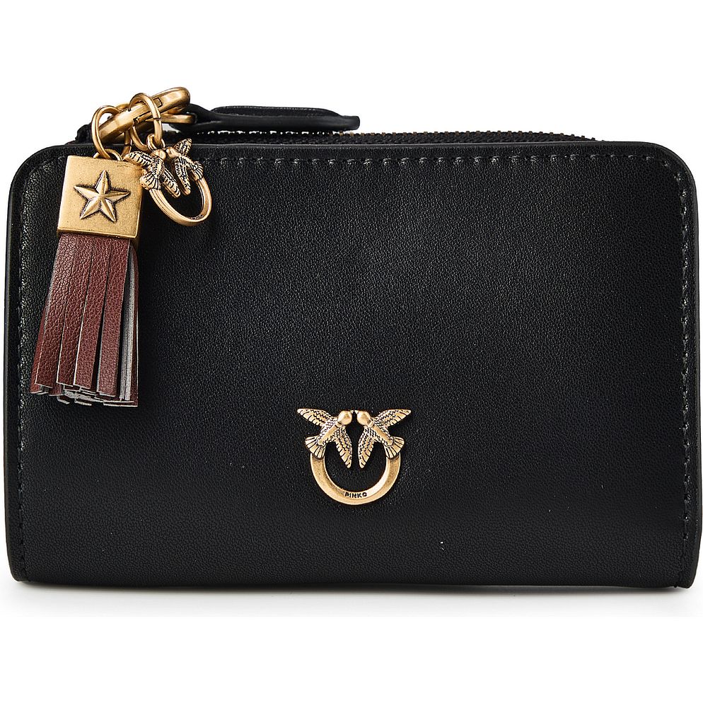 PINKO Love Wallet Portafoglio Vera Pelle 12 cm PINKO Love Wallet Portafoglio Vera Pelle 12 cm