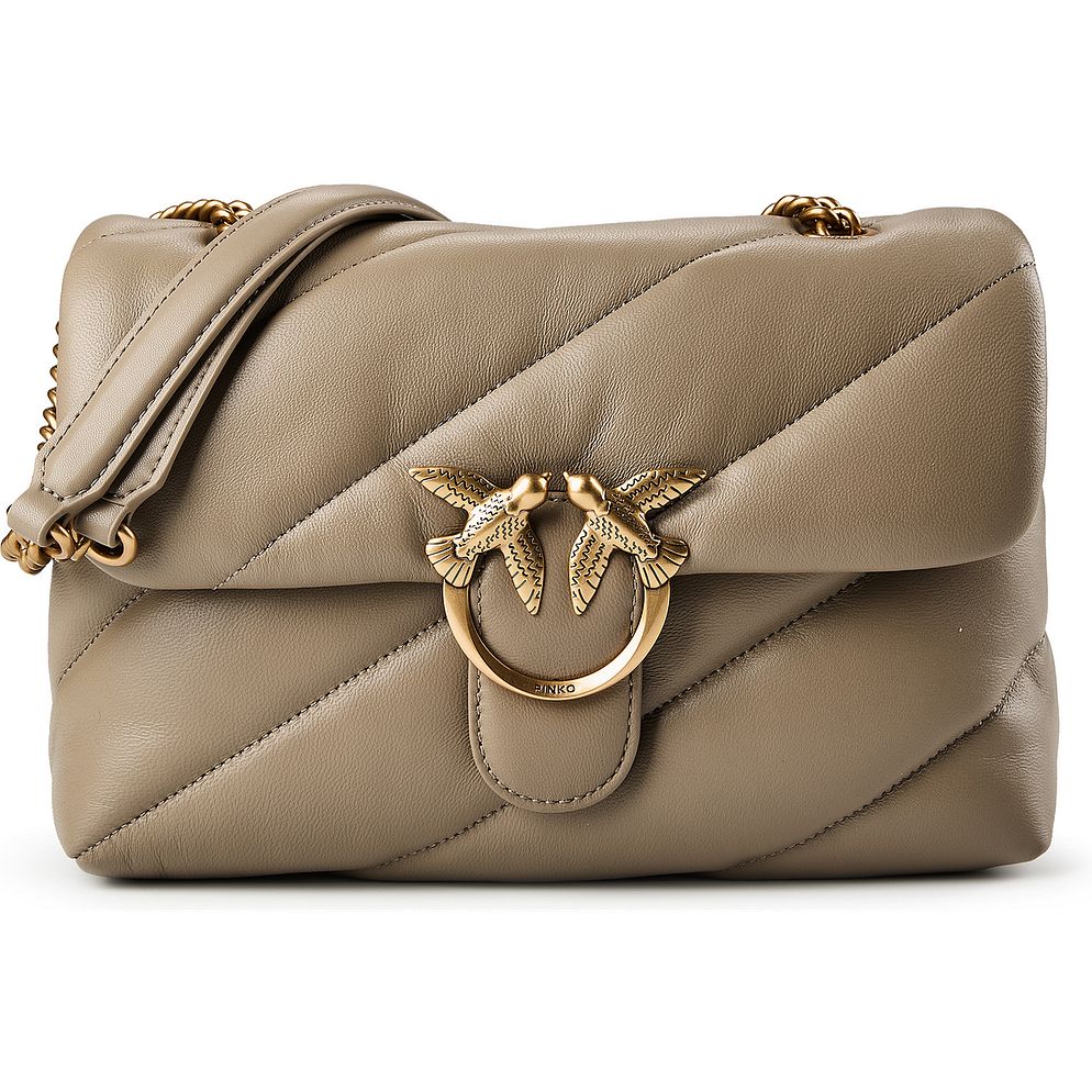 PINKO Love Puff Bolso bandolera Piel natural 27 cm PINKO Love Puff Bolso bandolera Piel natural 27 cm