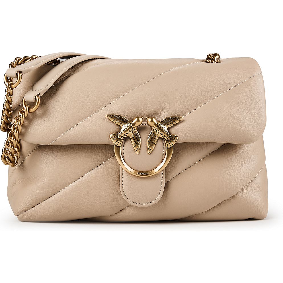 PINKO Love Puff Borsa a tracolla Vera Pelle 27 cm PINKO Love Puff Borsa a tracolla Vera Pelle 27 cm