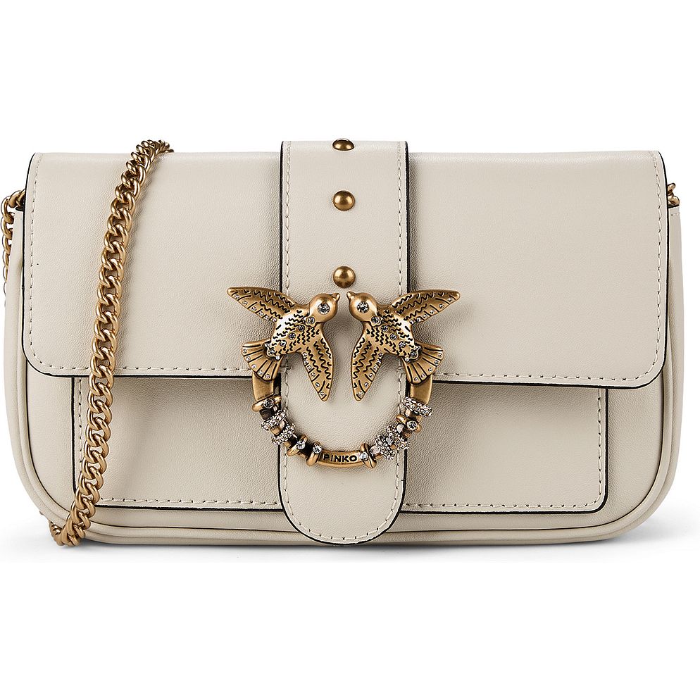 PINKO Love Pocket Borsa a tracolla Vera Pelle 20 cm PINKO Love Pocket Borsa a tracolla Vera Pelle 20 cm