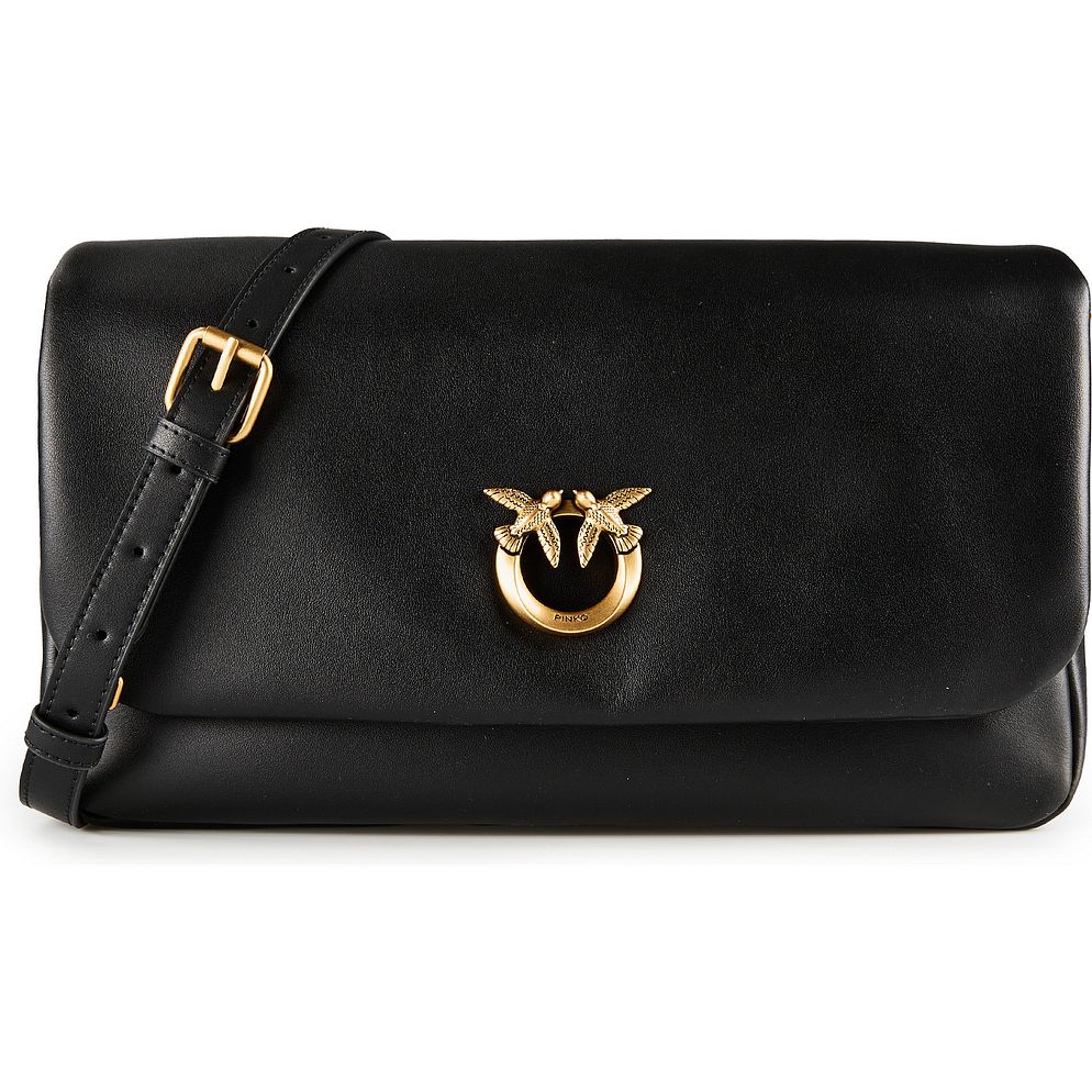 PINKO Click Soft Classic Borsa a spalla Vera Pelle 32 cm PINKO Click Soft Classic Borsa a spalla Vera Pelle 32 cm