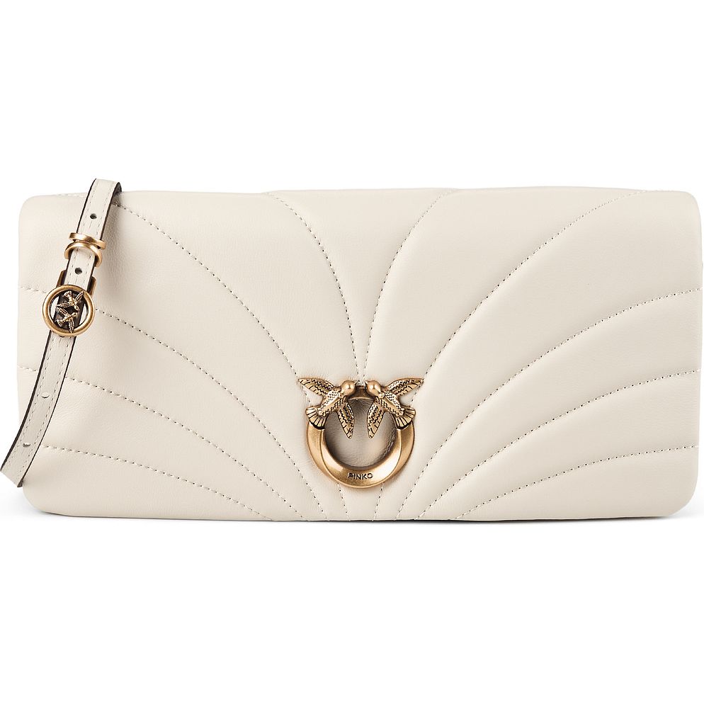 PINKO Love Horizontal Pochette Vera Pelle 27 cm PINKO Love Horizontal Pochette Vera Pelle 27 cm