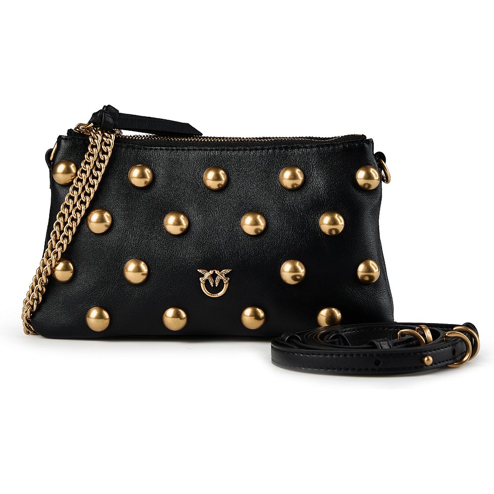 PINKO Love Mini Borsa a spalla Vera Pelle 21 cm PINKO Love Mini Borsa a spalla Vera Pelle 21 cm