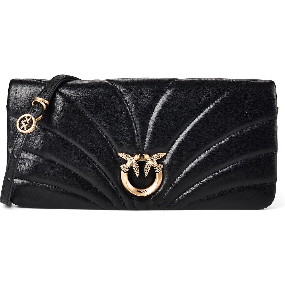 PINKO Love Horizontal Pochette Vera Pelle 27 cm PINKO Love Horizontal Pochette Vera Pelle 27 cm