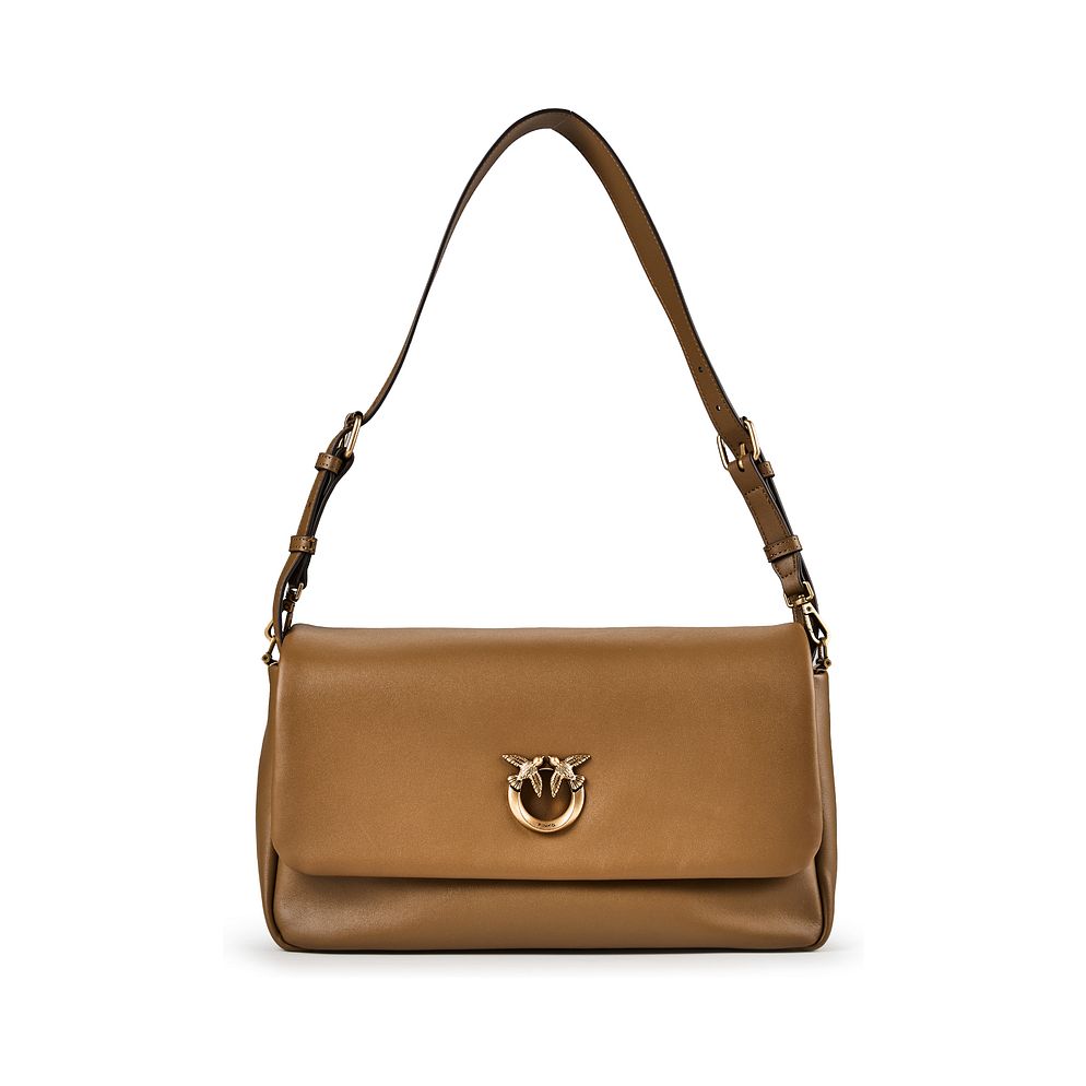 PINKO Click Soft Classic Bolso para hombre Piel natural 32 cm