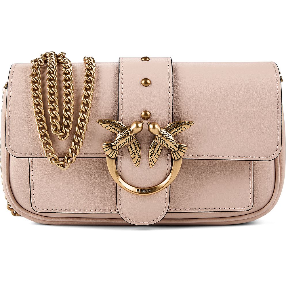 PINKO Love One Borsa a tracolla Vera Pelle 20 cm PINKO Love One Borsa a tracolla Vera Pelle 20 cm