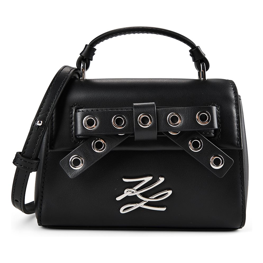 Karl Lagerfeld Autograph Mini borsa a mano Vera Pelle 15 cm Karl Lagerfeld Autograph Mini borsa a mano Vera Pelle 15 cm
