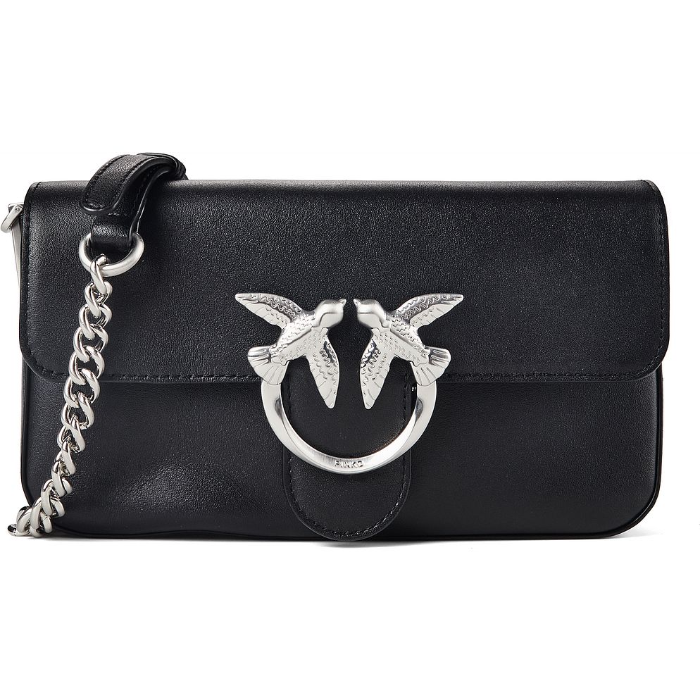 PINKO Love one Borsa a tracolla Vera Pelle 23 cm PINKO Love one Borsa a tracolla Vera Pelle 23 cm