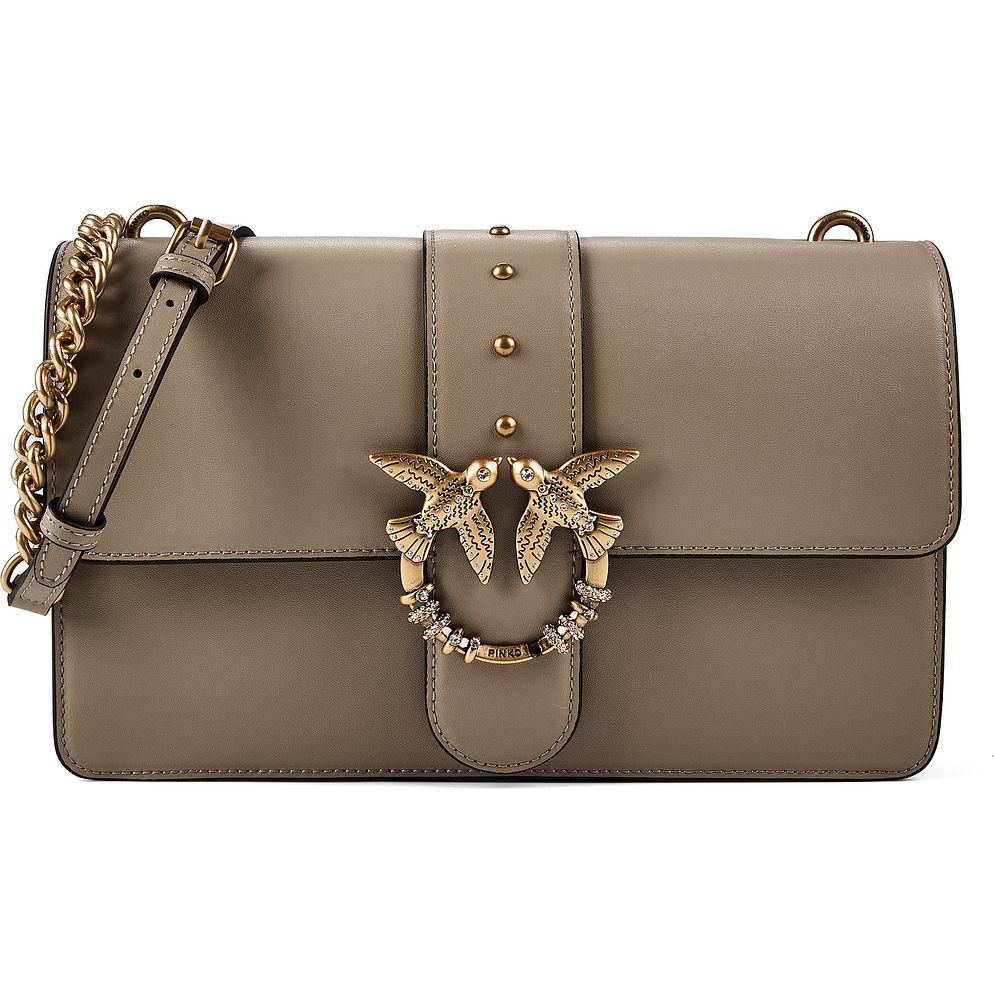 PINKO Love One Borsa a tracolla Vera Pelle 27 cm PINKO Love One Borsa a tracolla Vera Pelle 27 cm