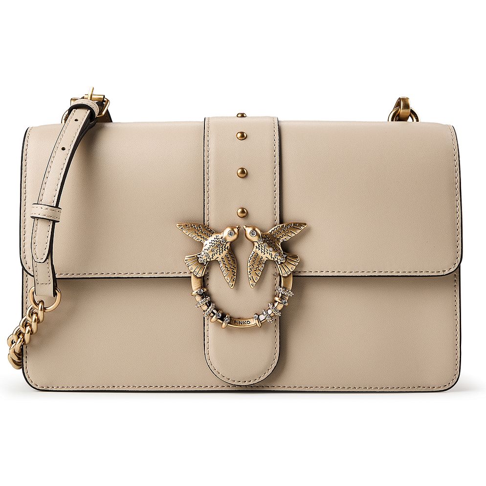 PINKO Love One Borsa a tracolla Vera Pelle 27 cm PINKO Love One Borsa a tracolla Vera Pelle 27 cm