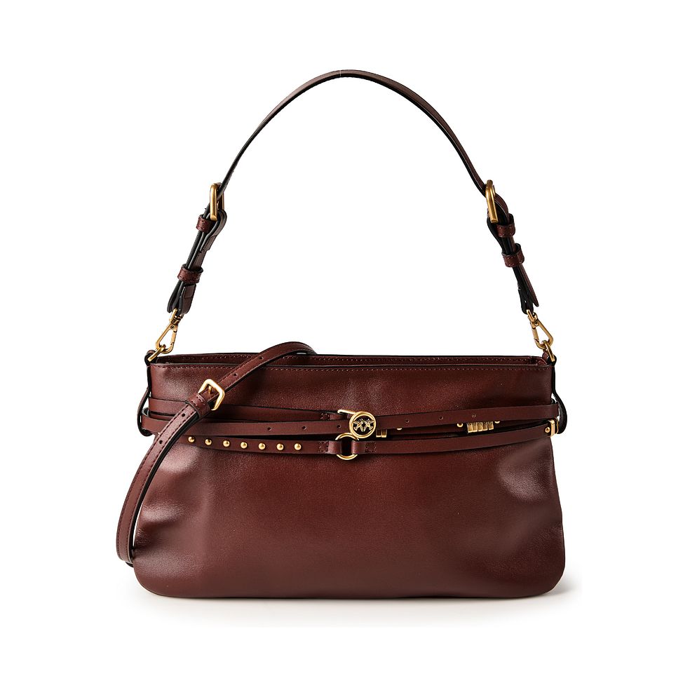 PINKO Belt Bag Classic Borsa a spalla Vera Pelle 33 cm