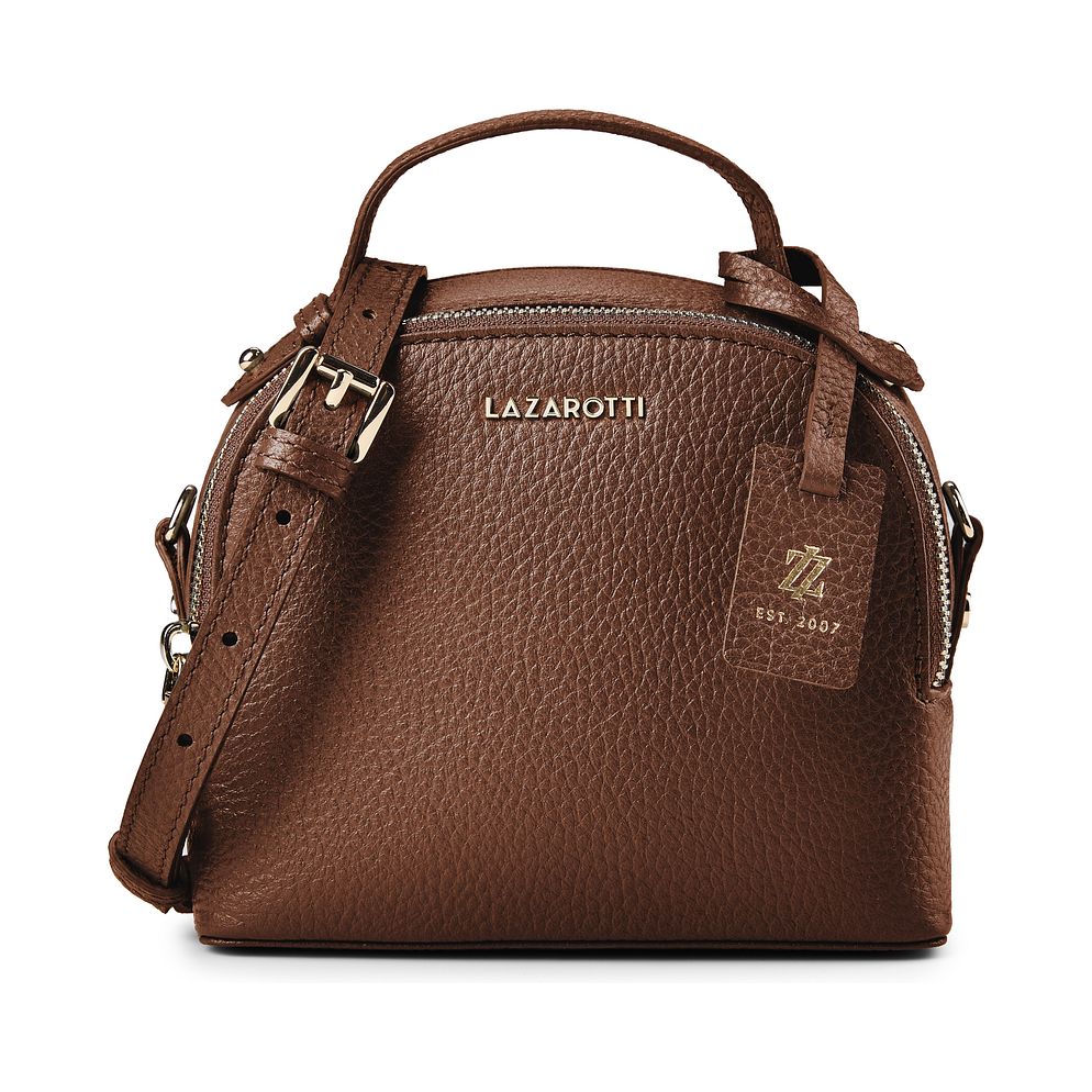 Lazarotti Bolso bandolera de piel «Bologna» de 17 cm Lazarotti Bolso bandolera de piel «Bologna» de 17 cm