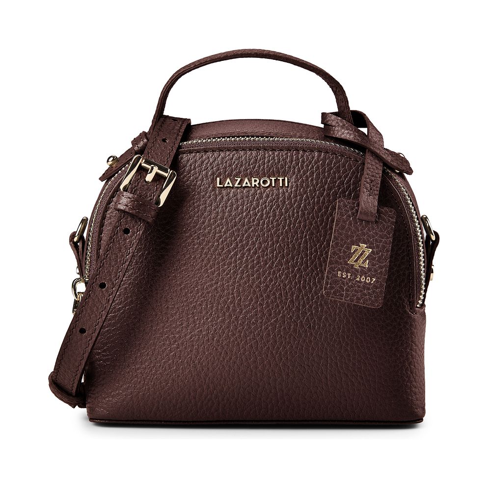 Lazarotti Bolso bandolera de piel «Bologna» de 17 cm Lazarotti Bolso bandolera de piel «Bologna» de 17 cm